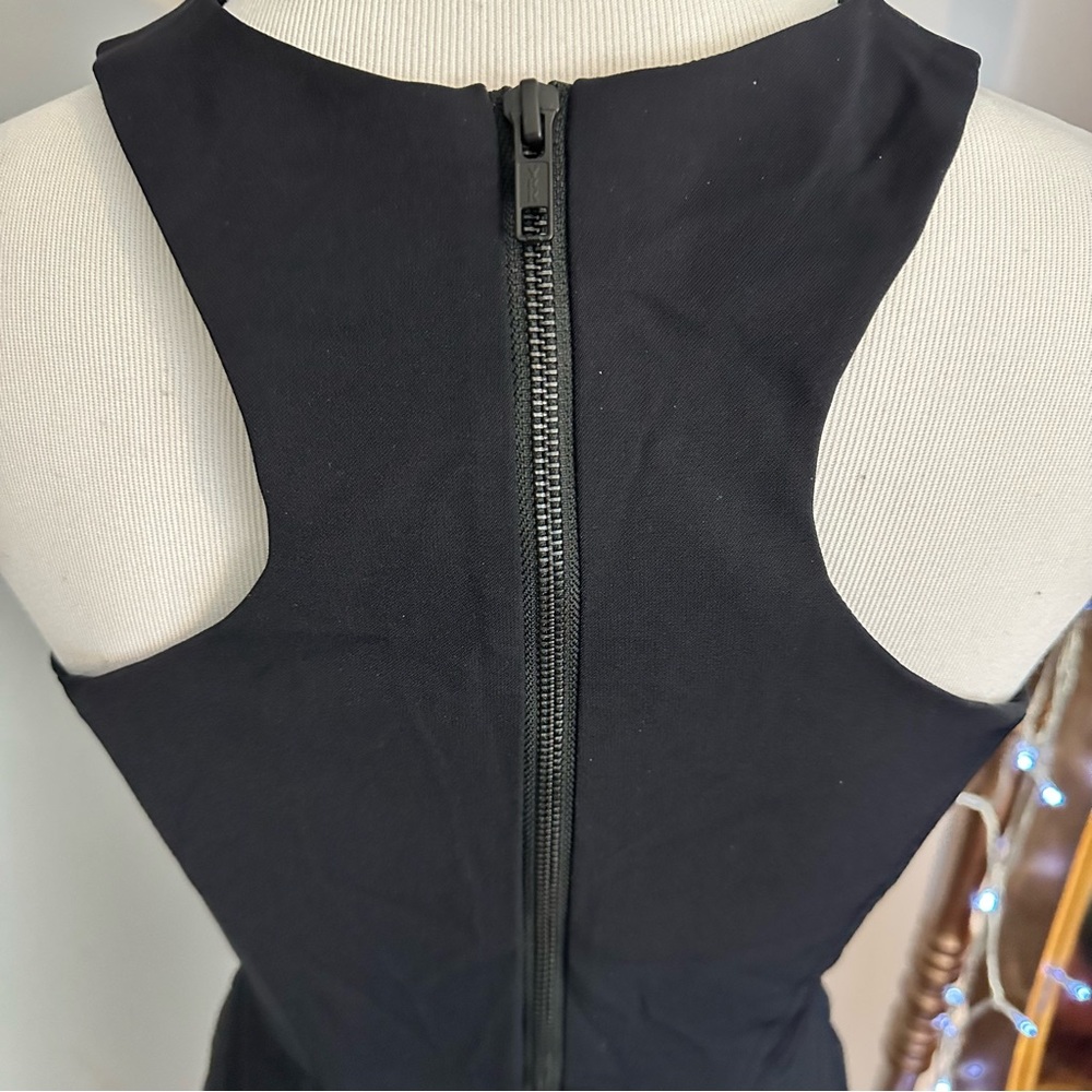 Milly Python Lambskin Leather Racerback Dress - Picture 8 of 12